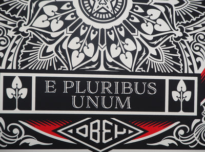 Shepard FAIREY : E Pluribus Unum, Sérigraphie originale signée