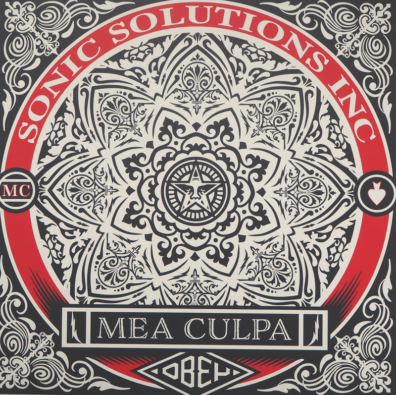 Shepard FAIREY : Mea Culpa, Sérigraphie originale signée