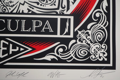 Shepard FAIREY : Mea Culpa, Sérigraphie originale signée