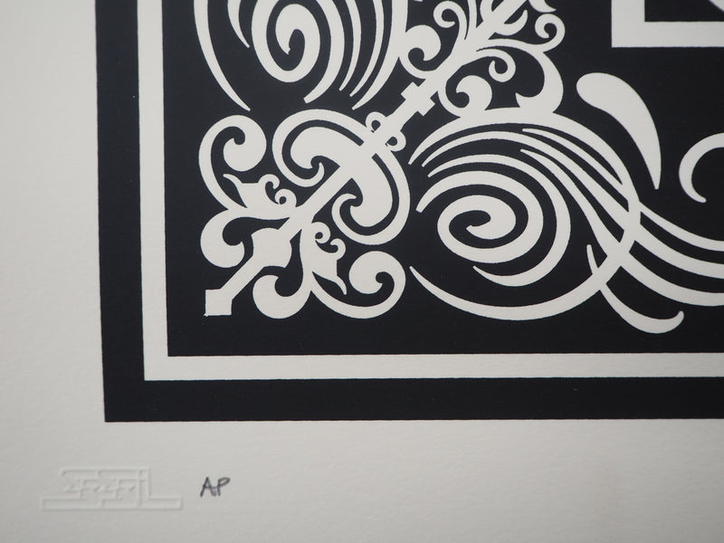 Shepard FAIREY : Mea Culpa, Sérigraphie originale signée