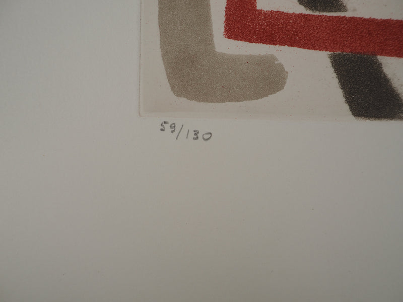 Felicia PACANOWSKA : Sonate, Gravure originale (photo de détail 5) - Crédit photo : Galerie Art.Paris