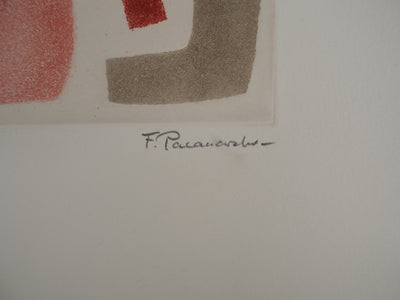 Felicia PACANOWSKA : Sonate, Gravure originale (photo de détail 2) - Crédit photo : Galerie Art.Paris