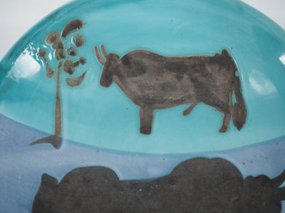 Pablo PICASSO : Toros, Céramique originale Madoura