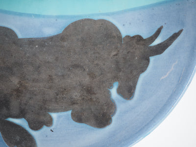 Pablo PICASSO : Toros, Céramique originale Madoura