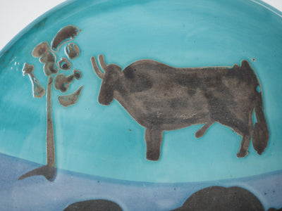 Pablo PICASSO : Toros, Céramique originale Madoura