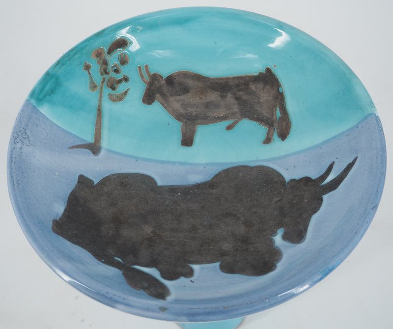 Pablo PICASSO : Toros, Céramique originale Madoura