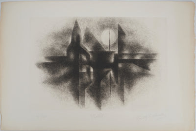 Marie-Antoinette ROUILLY LE CHEVALLIER : Reflets, Gravure originale (vue générale) - Crédit photo : Galerie Art.Paris