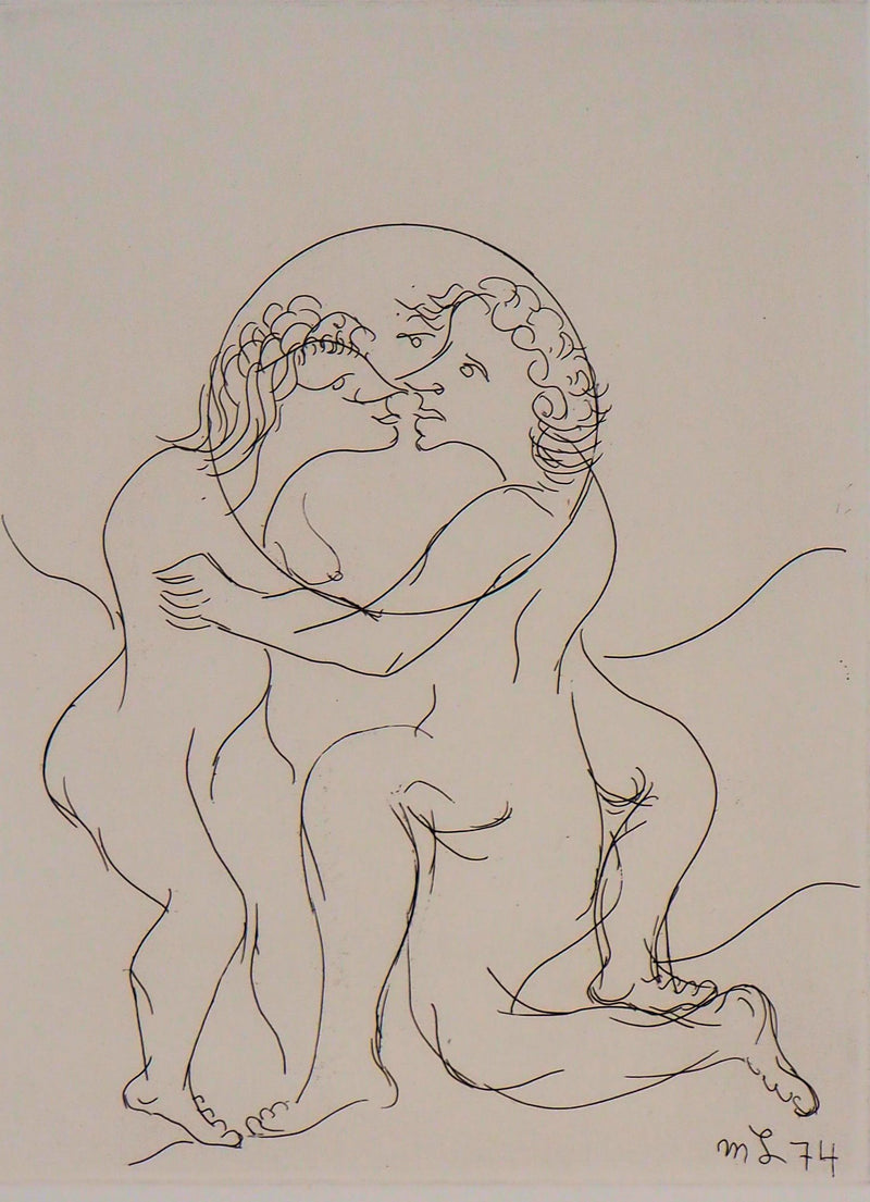 Meyer LAZAR : Cantique des Cantiques, Passion, Je ne vois que toi, Gravure originale (photo de détail 2) - Crédit photo : Galerie Art.Paris