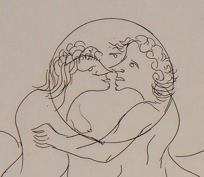 Meyer LAZAR : Cantique des Cantiques, Passion, Je ne vois que toi, Gravure originale (photo de détail 3) - Crédit photo : Galerie Art.Paris