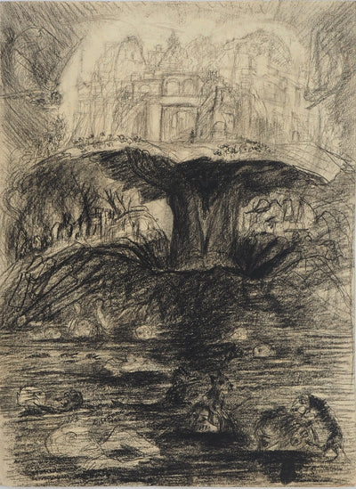 Edouard GOERG : La Jérusalem Céleste, Dessin original (vue générale) - Crédit photo : Galerie Art.Paris