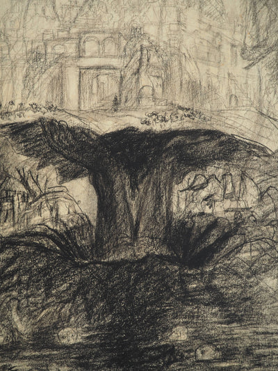 Edouard GOERG : La Jérusalem Céleste, Dessin original (photo de détail 4) - Crédit photo : Galerie Art.Paris