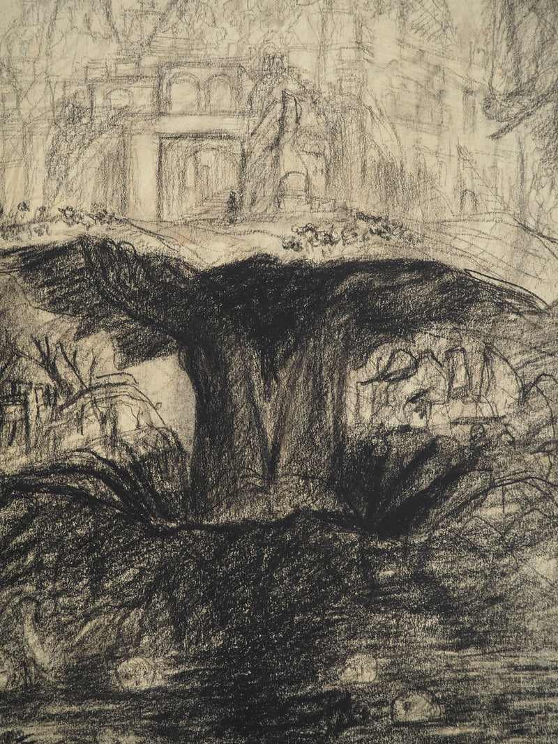 Edouard GOERG : La Jérusalem Céleste, Dessin original (photo de détail 4) - Crédit photo : Galerie Art.Paris