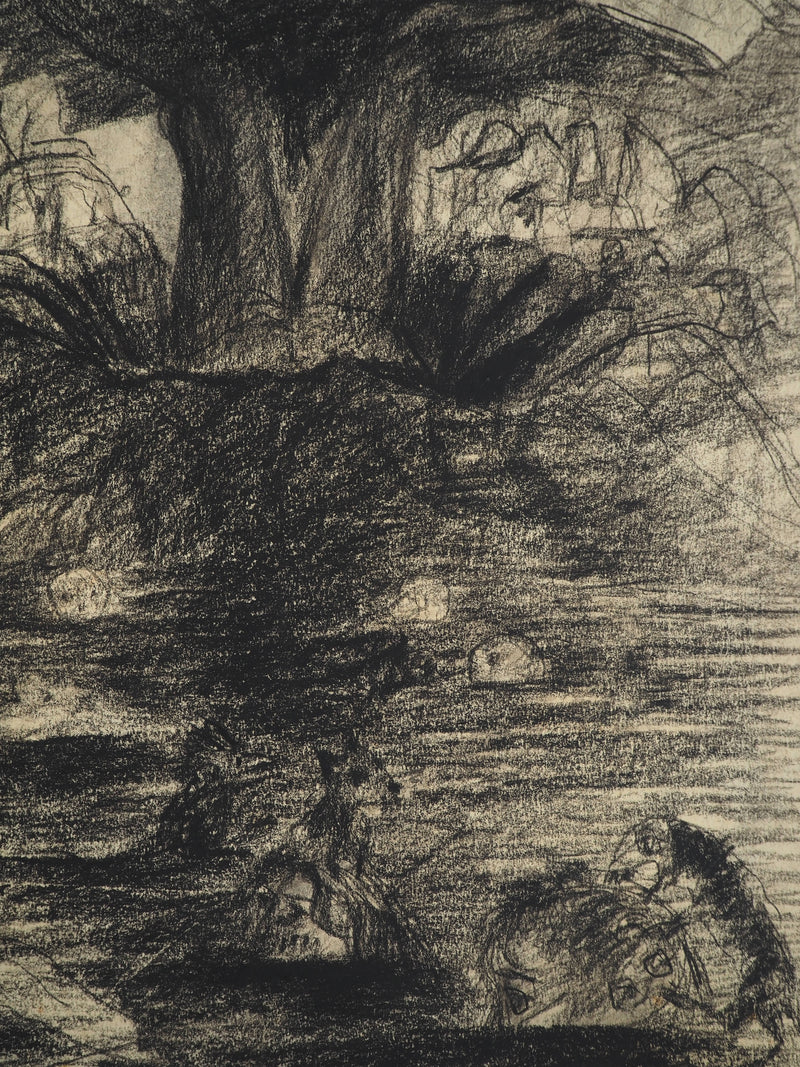 Edouard GOERG : La Jérusalem Céleste, Dessin original (photo de détail 5) - Crédit photo : Galerie Art.Paris
