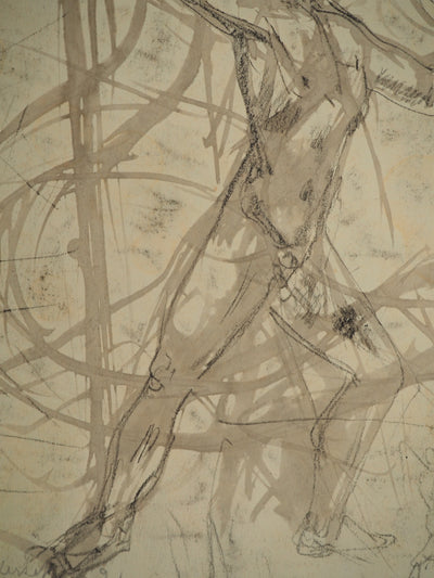 Edouard GOERG : La Jérusalem Céleste, Dessin original (photo de détail 11) - Crédit photo : Galerie Art.Paris