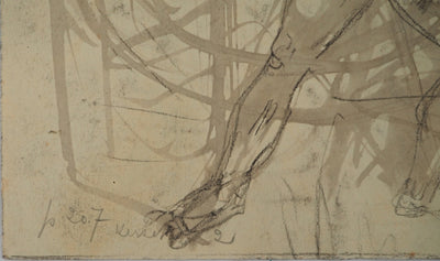 Edouard GOERG : La Jérusalem Céleste, Dessin original (photo de détail 7) - Crédit photo : Galerie Art.Paris