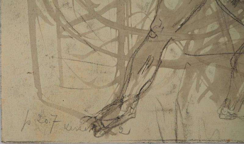 Edouard GOERG : La Jérusalem Céleste, Dessin original (photo de détail 7) - Crédit photo : Galerie Art.Paris