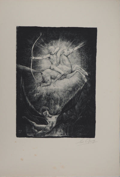 Edouard GOERG : Le conquérant, Lithographie originale (vue générale) - Crédit photo : Galerie Art.Paris