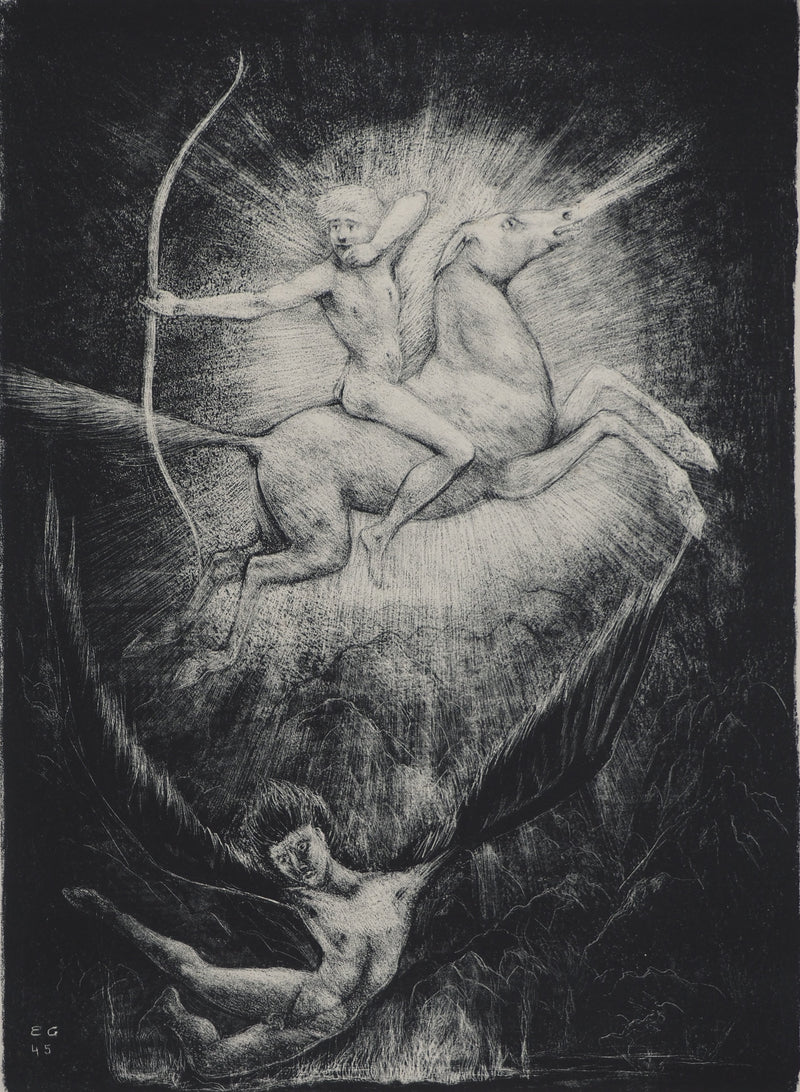 Edouard GOERG : Le conquérant, Lithographie originale (photo de détail 3) - Crédit photo : Galerie Art.Paris