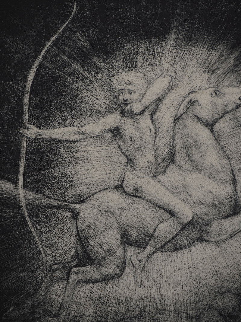 Edouard GOERG : Le conquérant, Lithographie originale (photo de détail 4) - Crédit photo : Galerie Art.Paris