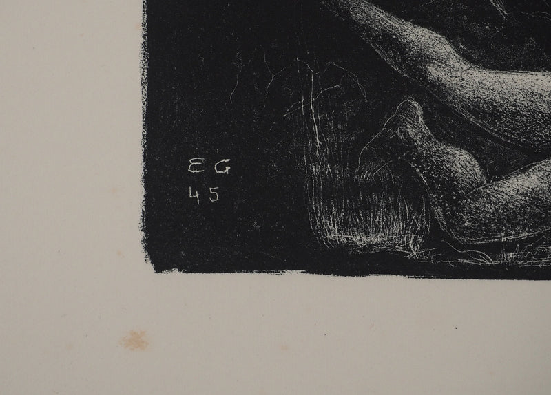 Edouard GOERG : Le conquérant, Lithographie originale (photo de détail 7) - Crédit photo : Galerie Art.Paris