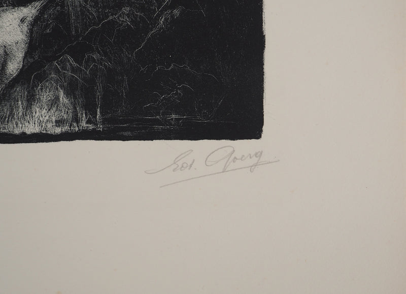 Edouard GOERG : Le conquérant, Lithographie originale (photo de détail 2) - Crédit photo : Galerie Art.Paris