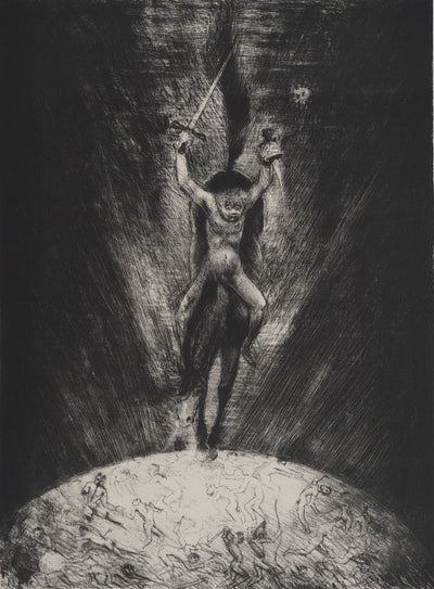 Edouard GOERG : Le cavalier au cheval noir, Lithographie originale (photo de détail 4) - Crédit photo : Galerie Art.Paris