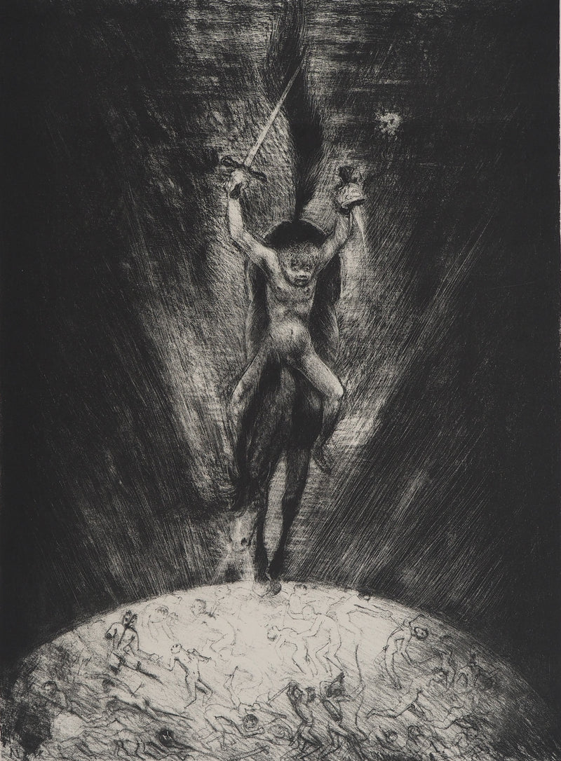 Edouard GOERG : Le cavalier au cheval noir, Lithographie originale (photo de détail 4) - Crédit photo : Galerie Art.Paris