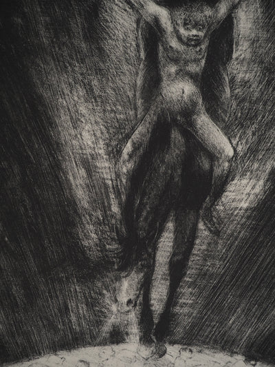 Edouard GOERG : Le cavalier au cheval noir, Lithographie originale (photo de détail 6) - Crédit photo : Galerie Art.Paris