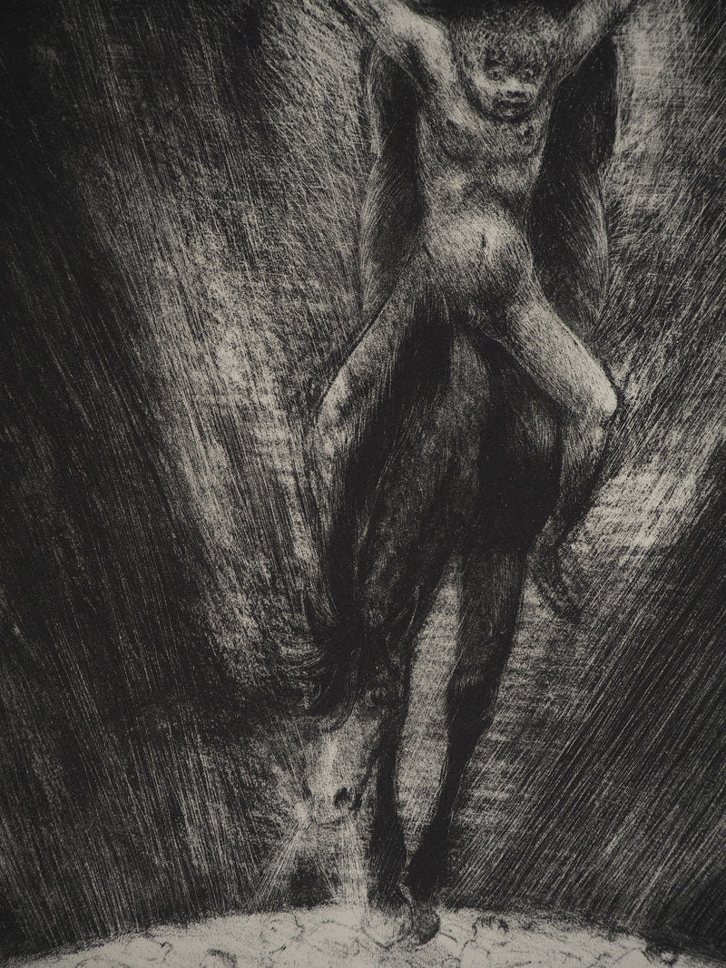 Edouard GOERG : Le cavalier au cheval noir, Lithographie originale (photo de détail 6) - Crédit photo : Galerie Art.Paris