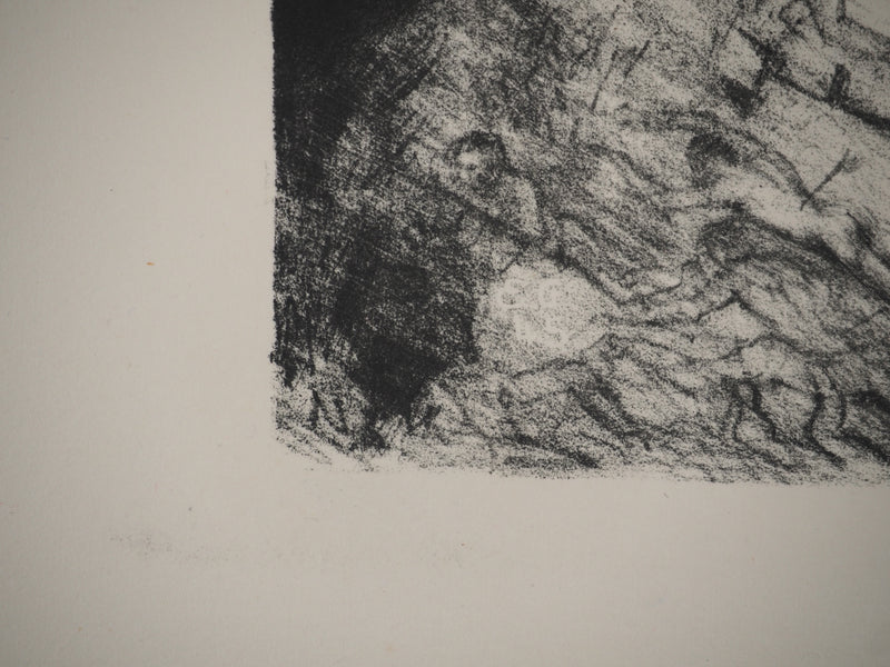 Edouard GOERG : Le cavalier au cheval noir, Lithographie originale (photo de détail 2) - Crédit photo : Galerie Art.Paris