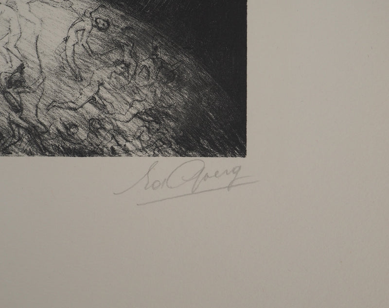Edouard GOERG : Le cavalier au cheval noir, Lithographie originale (photo de détail 3) - Crédit photo : Galerie Art.Paris
