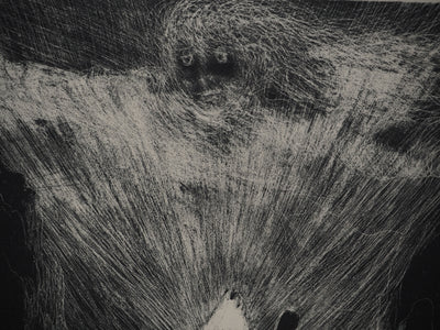 Edouard GOERG : Le sacrifice de l'Agneau lave les fidèles, Lithographie originale (photo de détail 5) - Crédit photo : Galerie Art.Paris