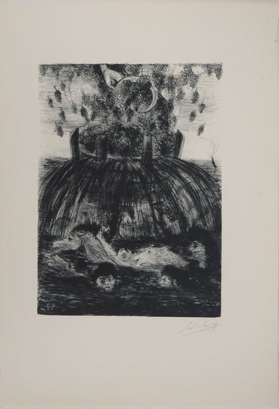 Edouard GOERG : La vendange, Lithographie originale (vue générale) - Crédit photo : Galerie Art.Paris