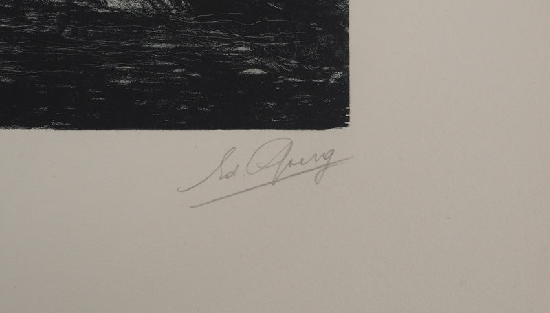 Edouard GOERG : La vendange, Lithographie originale (photo de détail 2) - Crédit photo : Galerie Art.Paris