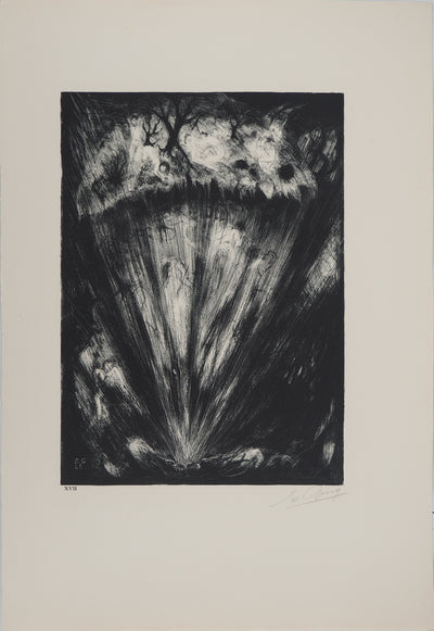 Edouard GOERG : Le tremblement de terre, Lithographie originale (vue générale) - Crédit photo : Galerie Art.Paris