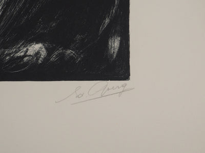 Edouard GOERG : Le tremblement de terre, Lithographie originale (photo de détail 2) - Crédit photo : Galerie Art.Paris