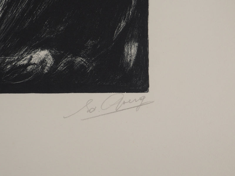 Edouard GOERG : Le tremblement de terre, Lithographie originale (photo de détail 2) - Crédit photo : Galerie Art.Paris