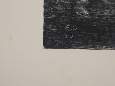 Edouard GOERG : La Nouvelle Jérusalem, Lithographie originale (photo de détail 2) - Crédit photo : Galerie Art.Paris