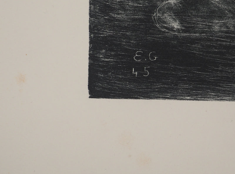 Edouard GOERG : La Nouvelle Jérusalem, Lithographie originale (photo de détail 2) - Crédit photo : Galerie Art.Paris