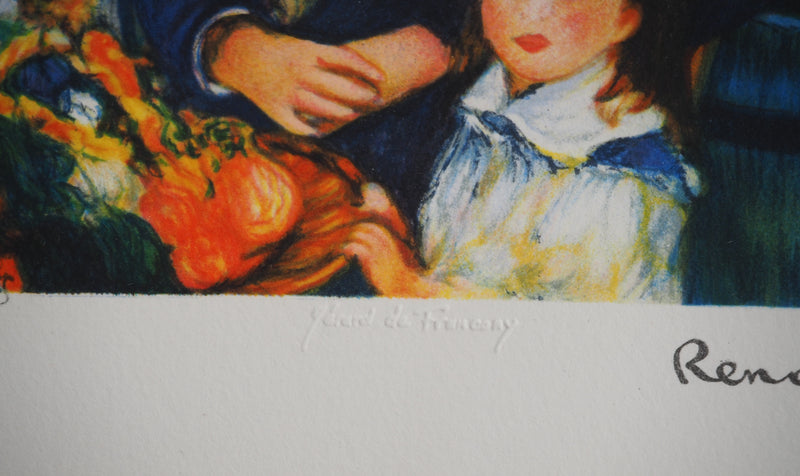 Pierre Auguste RENOIR : Femme et enfant, Lithographie originale (photo de détail 8) - Crédit photo : Galerie Art.Paris