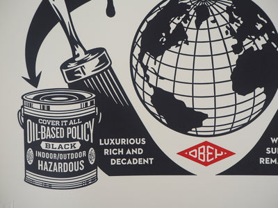 Shepard FAIREY : Paint It Black, Gravure originale (photo de détail 4) - Crédit photo : Galerie Art.Paris