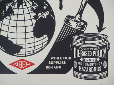 Shepard FAIREY : Paint It Black, Gravure originale (photo de détail 6) - Crédit photo : Galerie Art.Paris