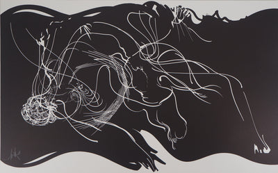 Raymond MORETTI : Corps astral, Lithographie originale (vue générale) - Crédit photo : Galerie Art.Paris