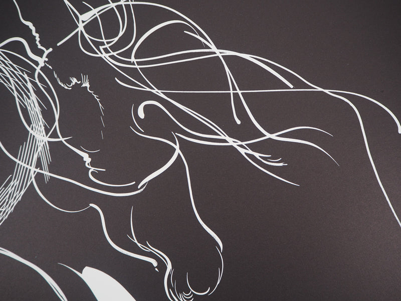 Raymond MORETTI : Corps astral, Lithographie originale (photo de détail 5) - Crédit photo : Galerie Art.Paris