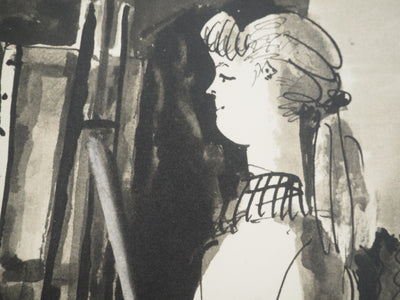 Pablo PICASSO : La muse de l'artiste, Lithographie