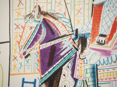 Pablo PICASSO : Le roi et la courtisane, Lithographie