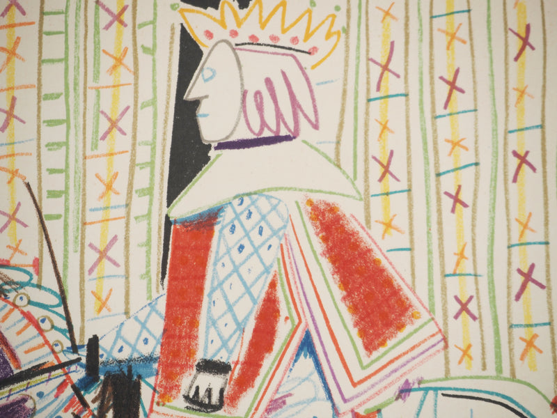 Pablo PICASSO : Le roi et la courtisane, Lithographie