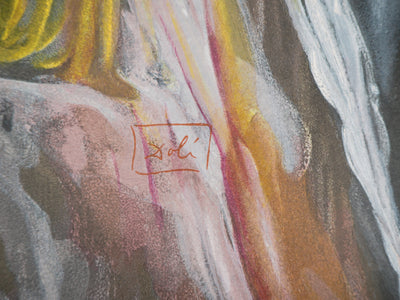 Salvador DALI : Les furies, Bois gravé original signé
