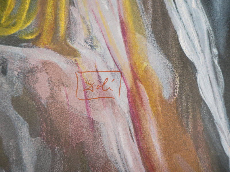 Salvador DALI : Les furies, Bois gravé original signé
