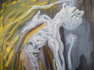 Salvador DALI : Les furies, Bois gravé original signé
